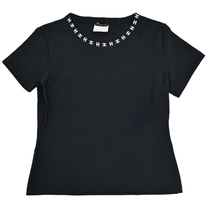 Chanel 1997 T-shirt Top Black #44