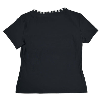 Chanel 1997 T-shirt Top Black #44