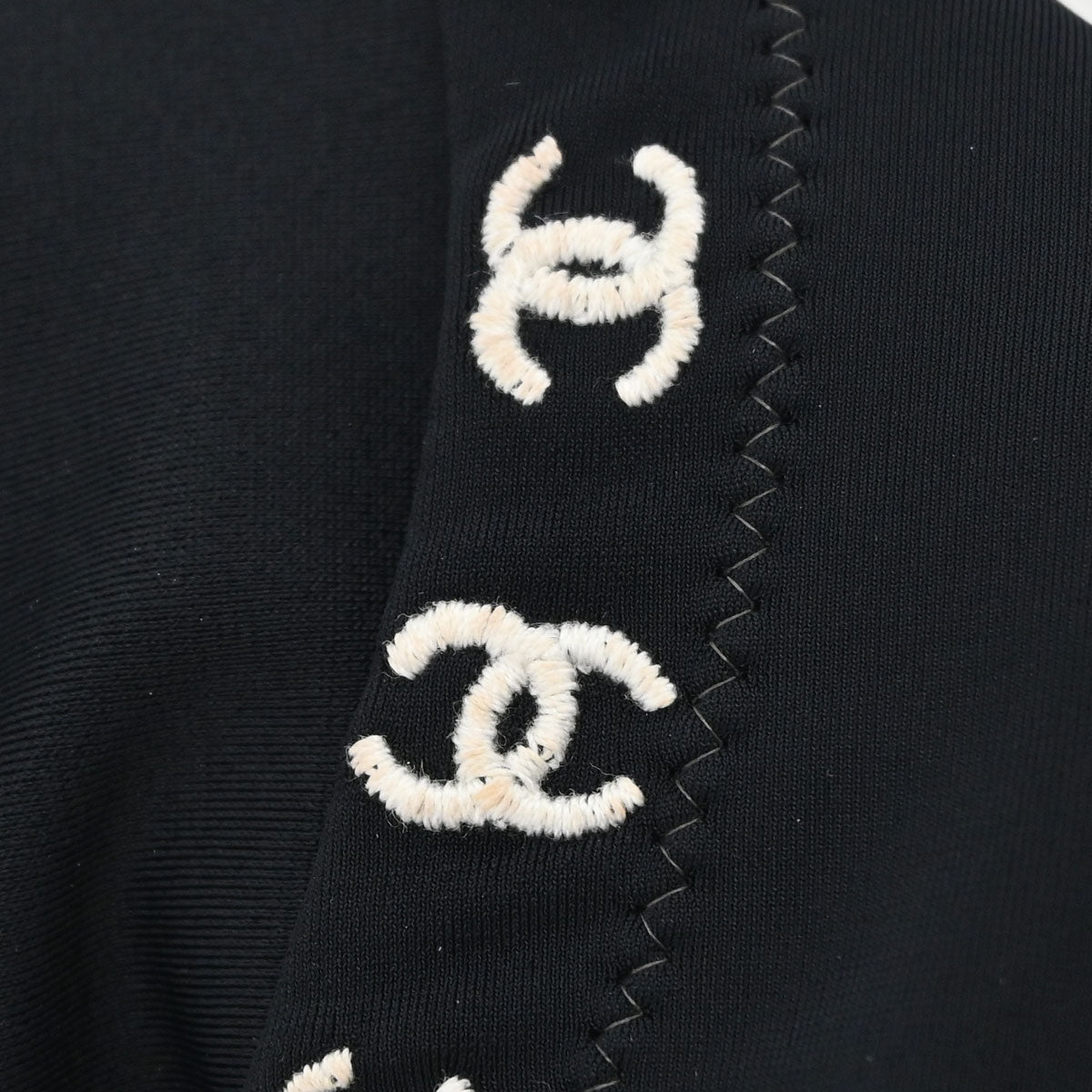 Chanel 1997 T-shirt Top Black #44