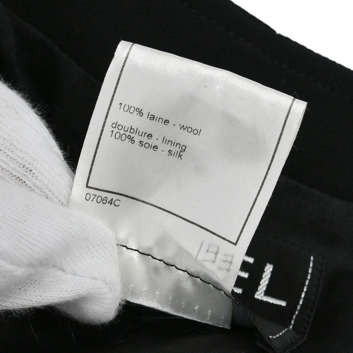 Chanel 1998 Zip Up Collarless Jacket Chain Belt Black #38