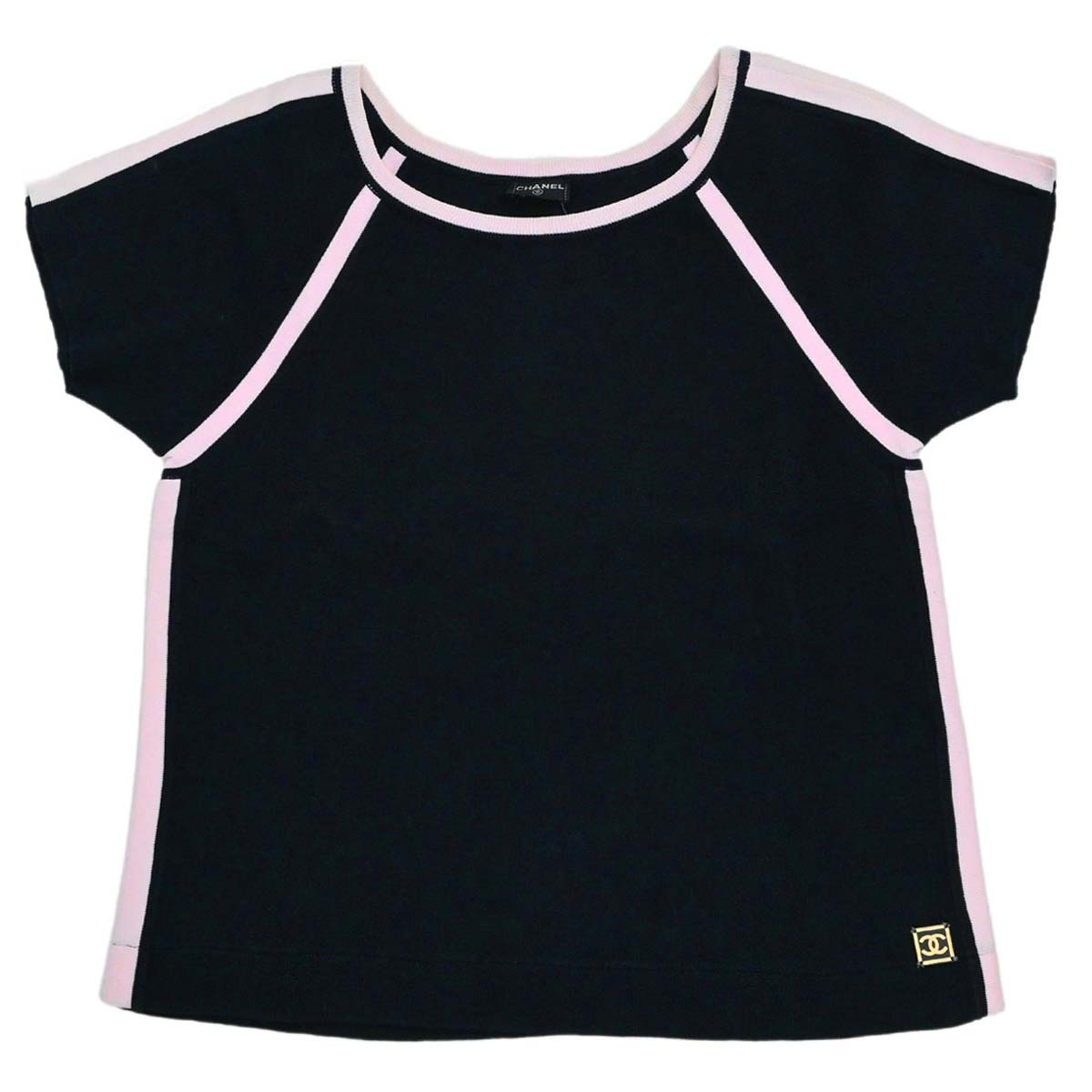 Chanel Sport Line Short Sleeve Top Black