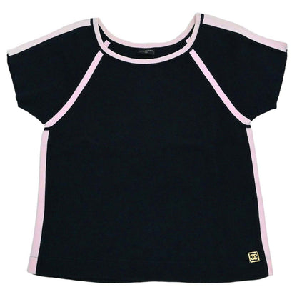 Chanel Sport Line Short Sleeve Top Black