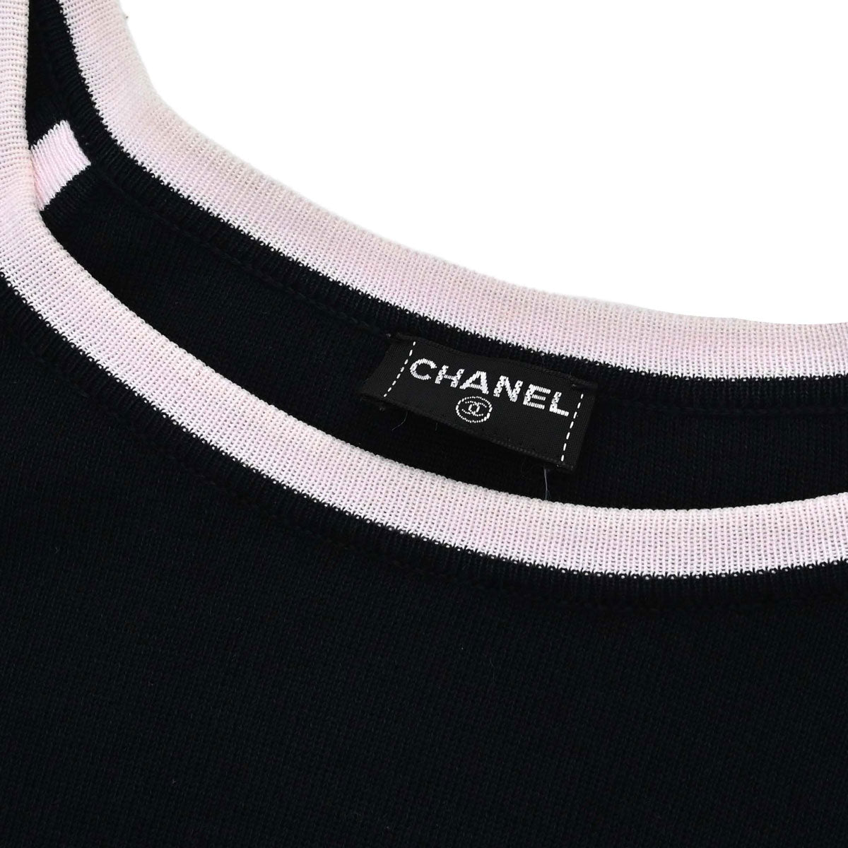 Chanel Sport Line Short Sleeve Top Black