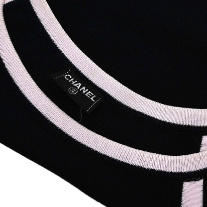 Chanel Sport Line Short Sleeve Top Black