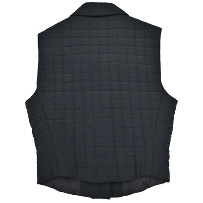 Chanel 2000 Choco Bar Vest Jacket Black #36
