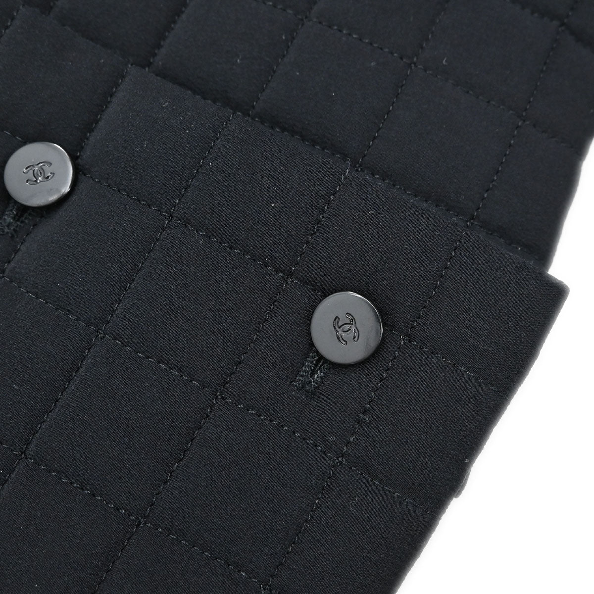 Chanel 2000 Choco Bar Vest Jacket Black #36