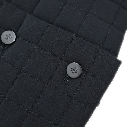 Chanel 2000 Choco Bar Vest Jacket Black #36