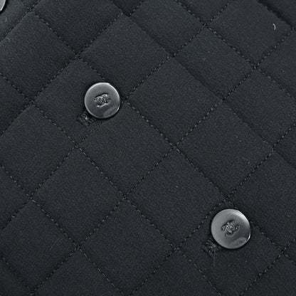Chanel 2000 Choco Bar Vest Jacket Black #36