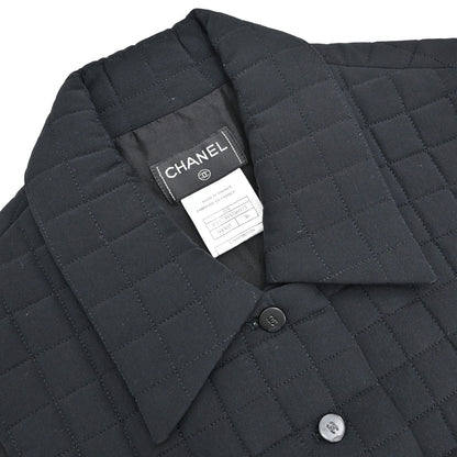 Chanel 2000 Choco Bar Vest Jacket Black #36