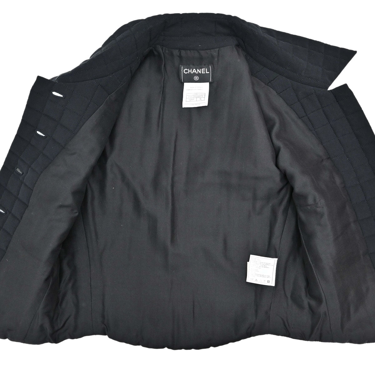 Chanel 2000 Choco Bar Vest Jacket Black #36