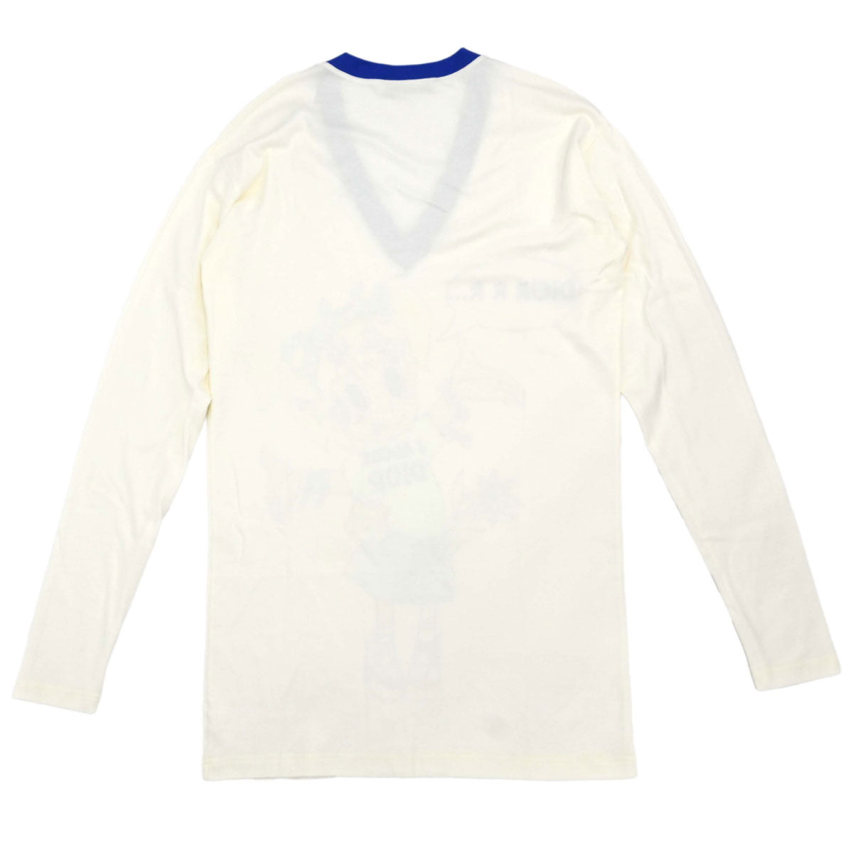 Christian Dior Print Long Sleeve T-shirt Cartoon Girl Ivory
