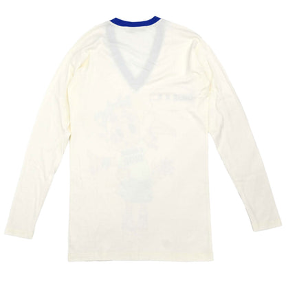 Christian Dior Print Long Sleeve T-shirt Cartoon Girl Ivory