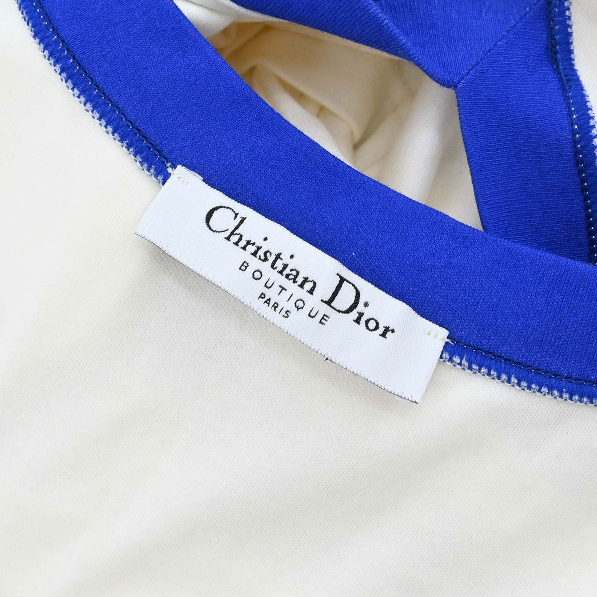 Christian Dior Print Long Sleeve T-shirt Cartoon Girl Ivory