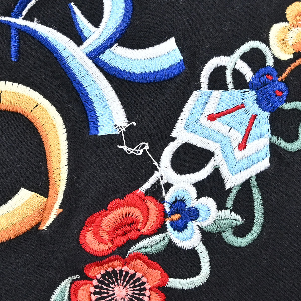 Christian Dior 2002 Sleeveless Tank Top Embroidery Black #38