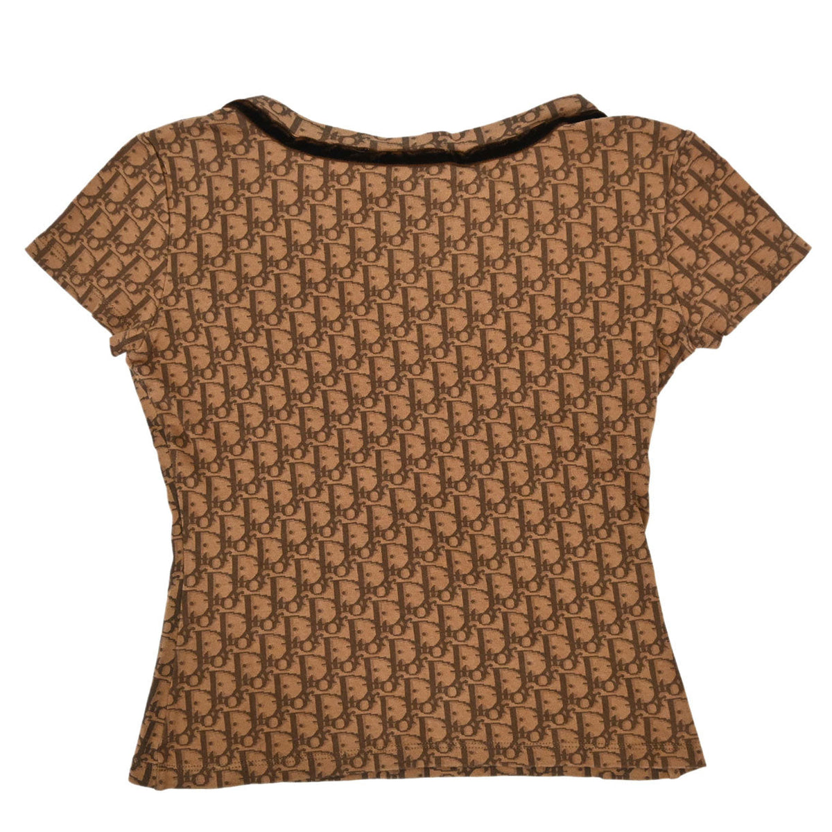 Christian Dior 2005 T-shirt Top Romantic Trotter Bow Brown #36