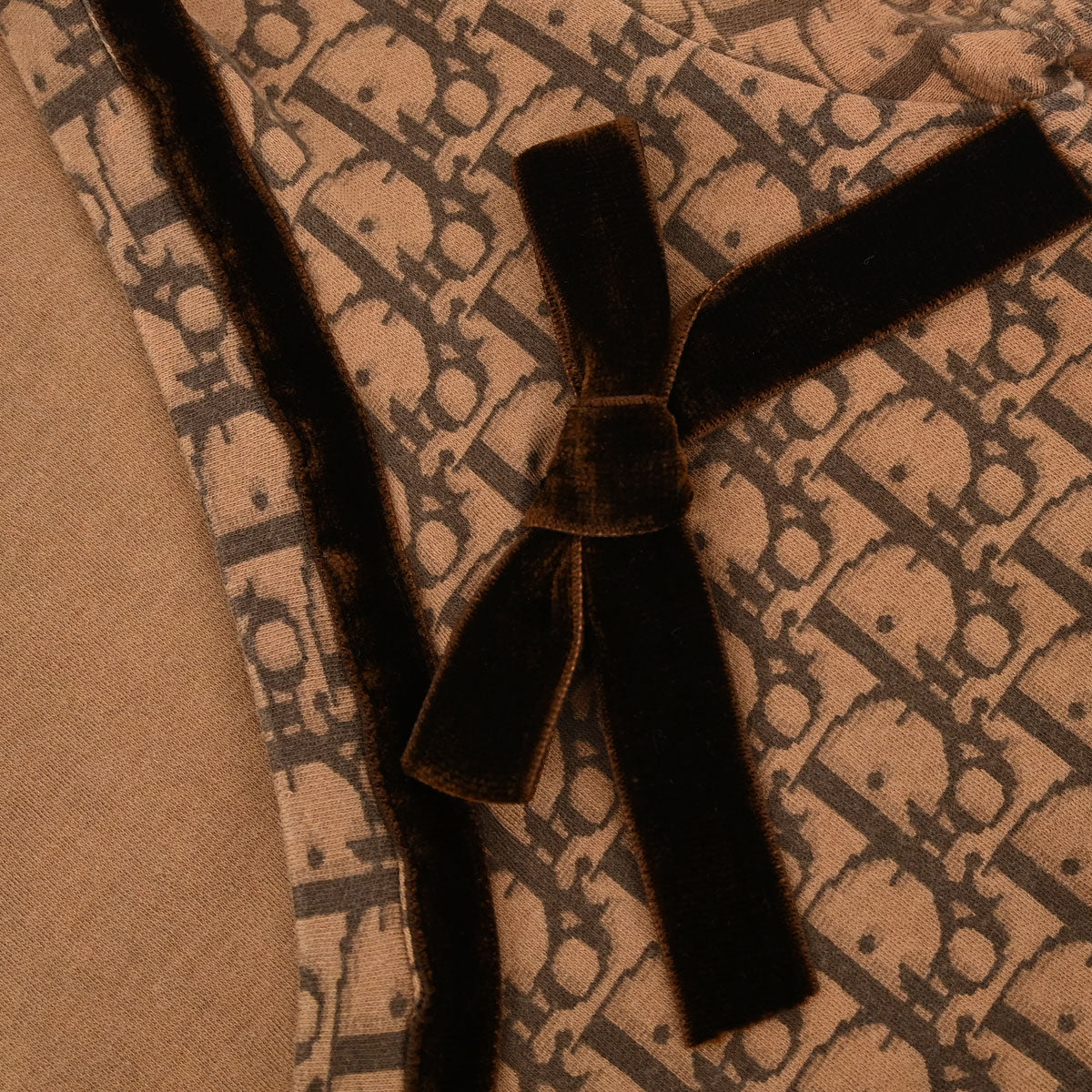 Christian Dior 2005 T-shirt Top Romantic Trotter Bow Brown #36