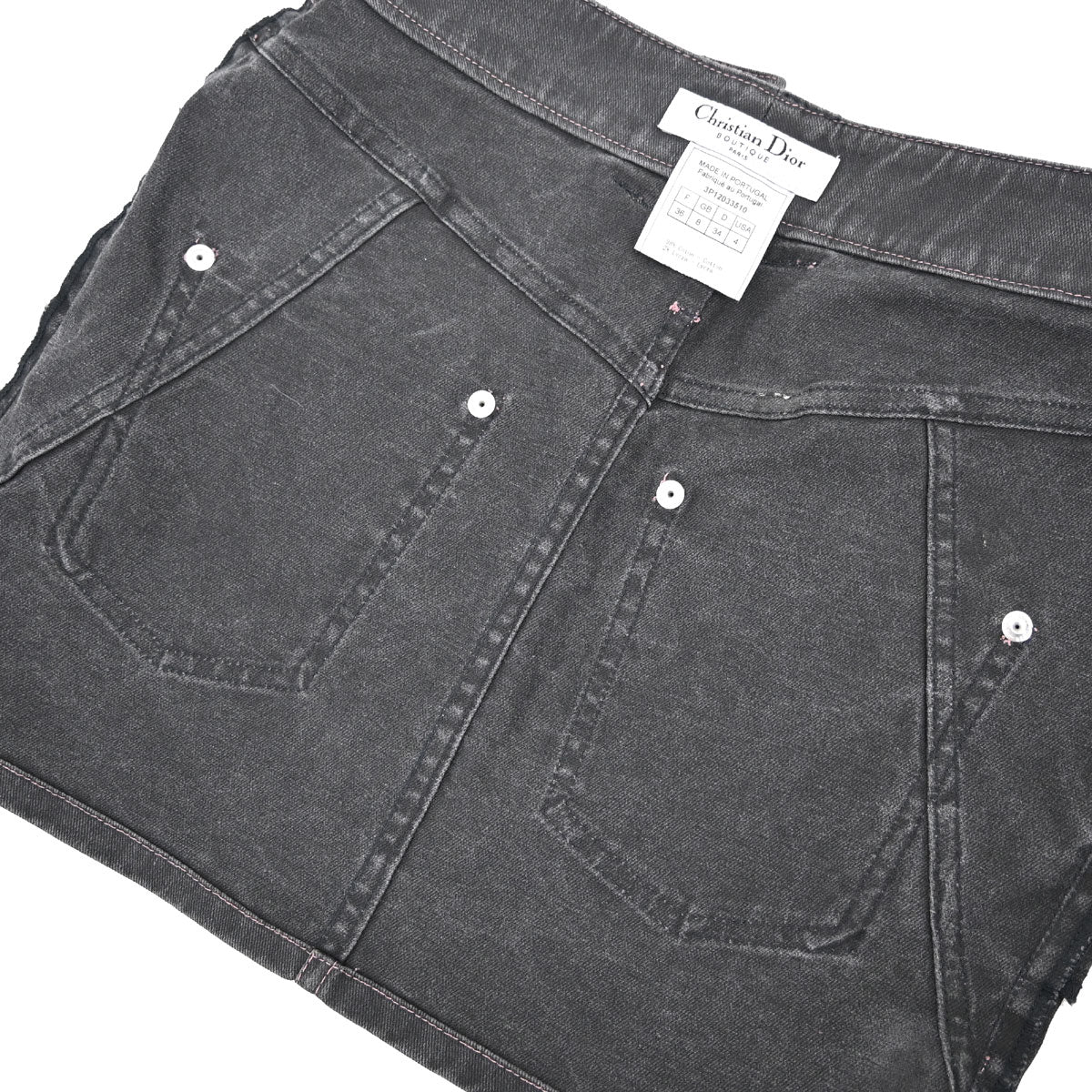 Christian Dior 2003 Skirt Denim Gray #36