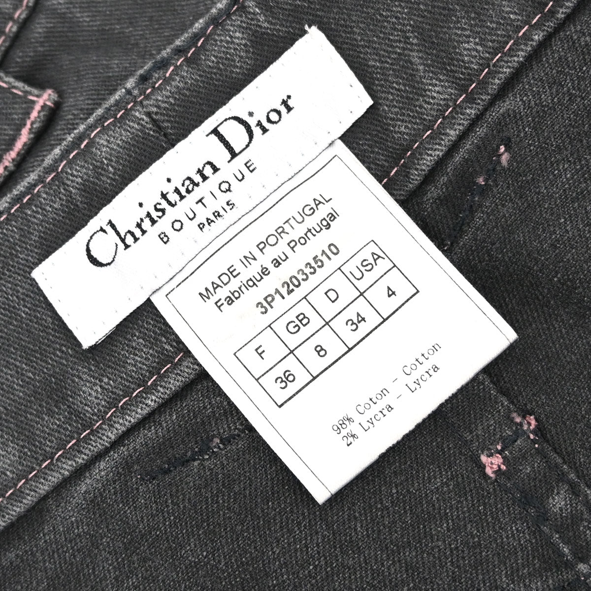 Christian Dior 2003 Skirt Denim Gray #36