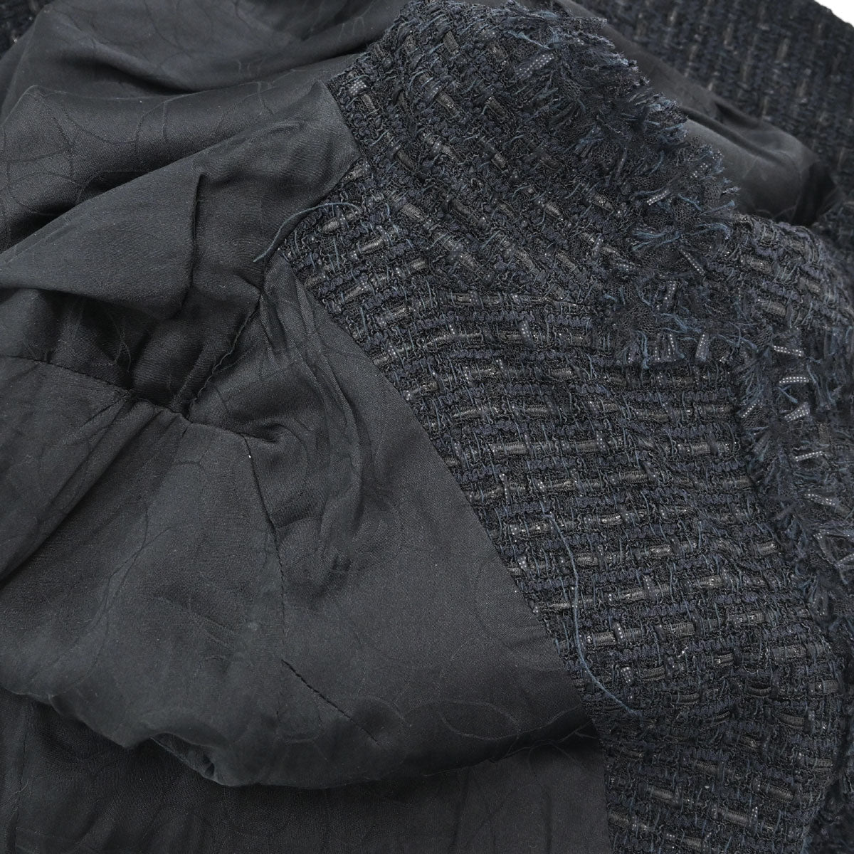 Chanel 2006 Single Breasted Tweed Jacket Black #34