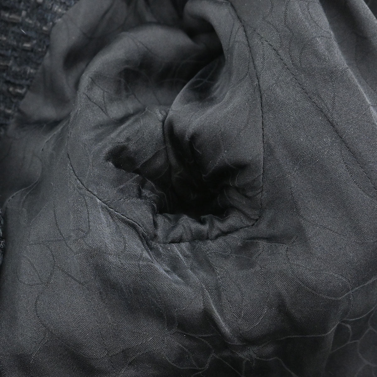 Chanel 2006 Single Breasted Tweed Jacket Black #34