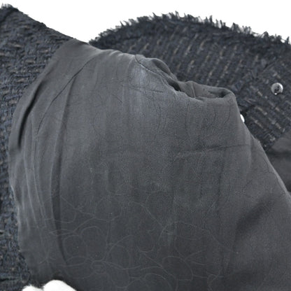 Chanel 2006 Single Breasted Tweed Jacket Black #34