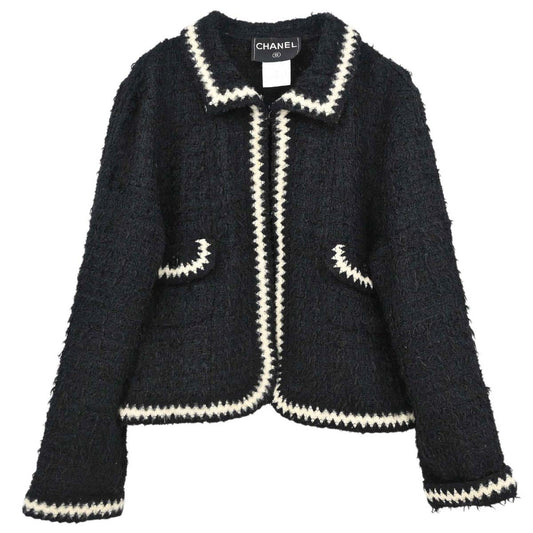 Chanel 1998 Tweed Jacket Black #40
