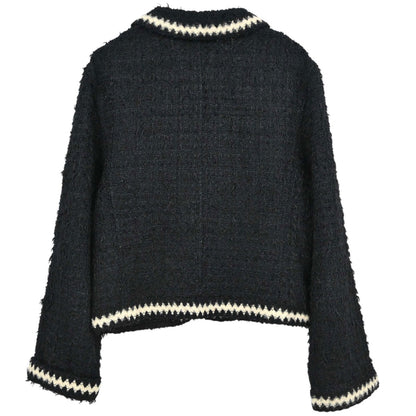Chanel 1998 Tweed Jacket Black #40