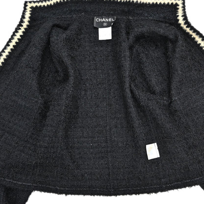 Chanel 1998 Tweed Jacket Black #40