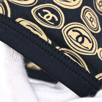 Chanel 2003 Zip Up Top Black Beige #38