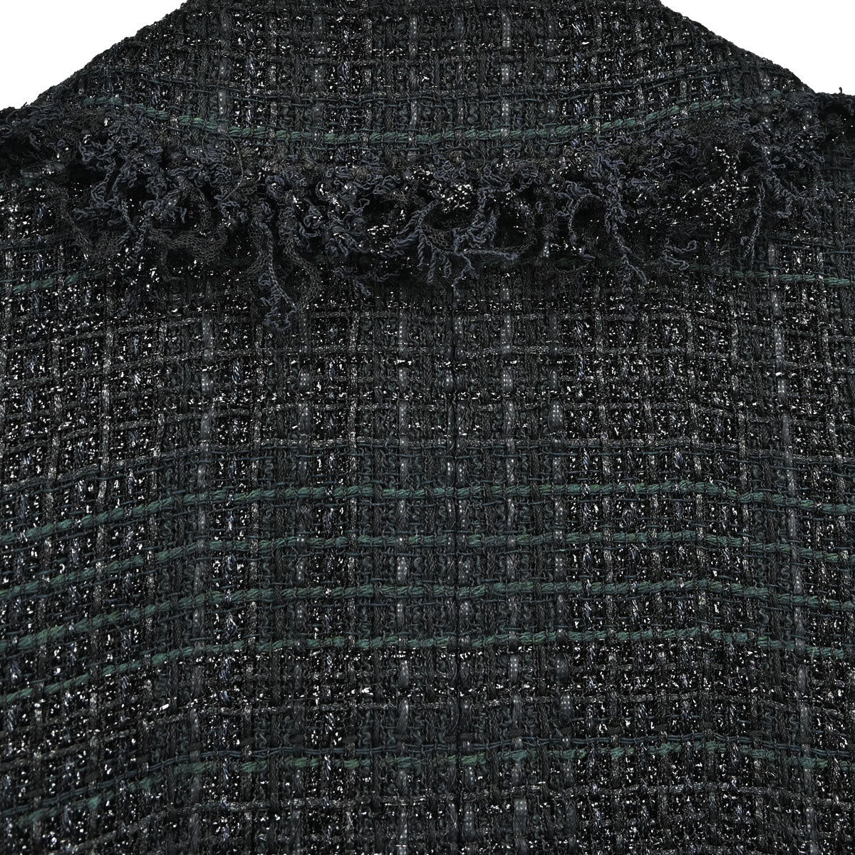 Chanel Single Breasted Jacket Tweed Black