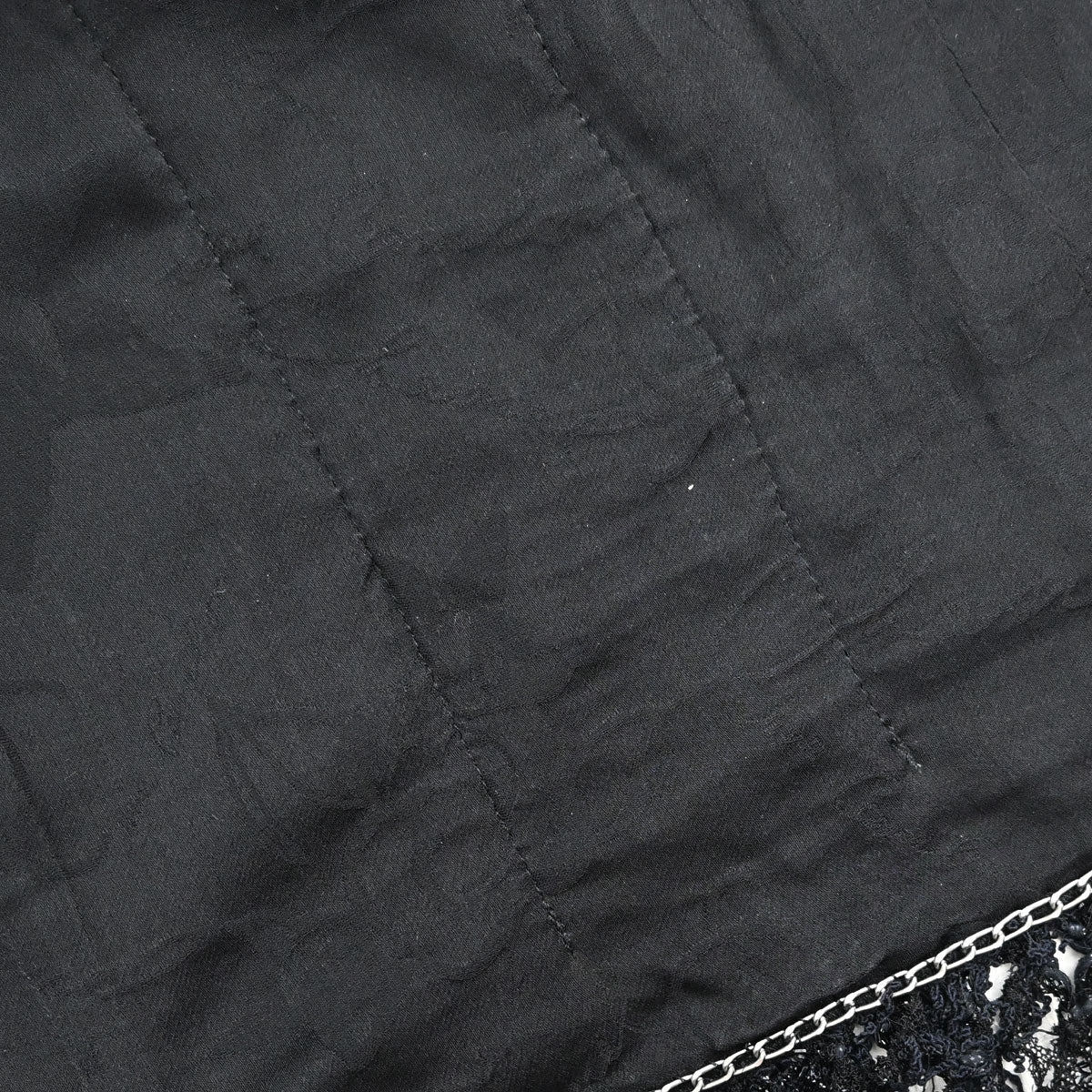 Chanel Single Breasted Jacket Tweed Black