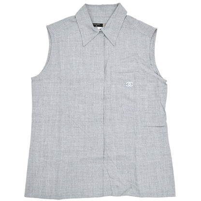 Chanel 1999 Sleeveless Top Gray #38