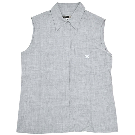 Chanel 1999 Sleeveless Top Gray #38