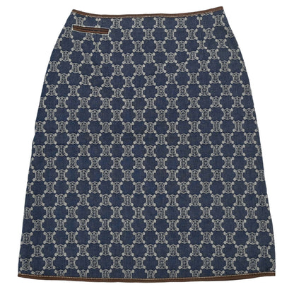 Celine Skirt Macadam Denim Blue #36