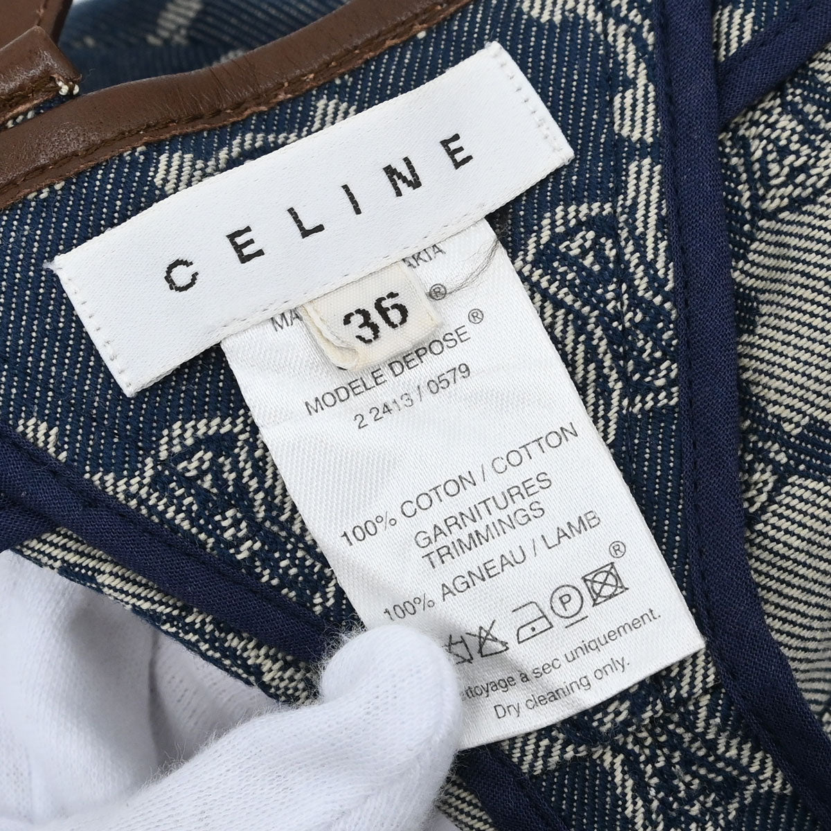 Celine Skirt Macadam Denim Blue #36