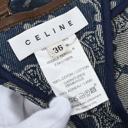Celine Skirt Macadam Denim Blue #36