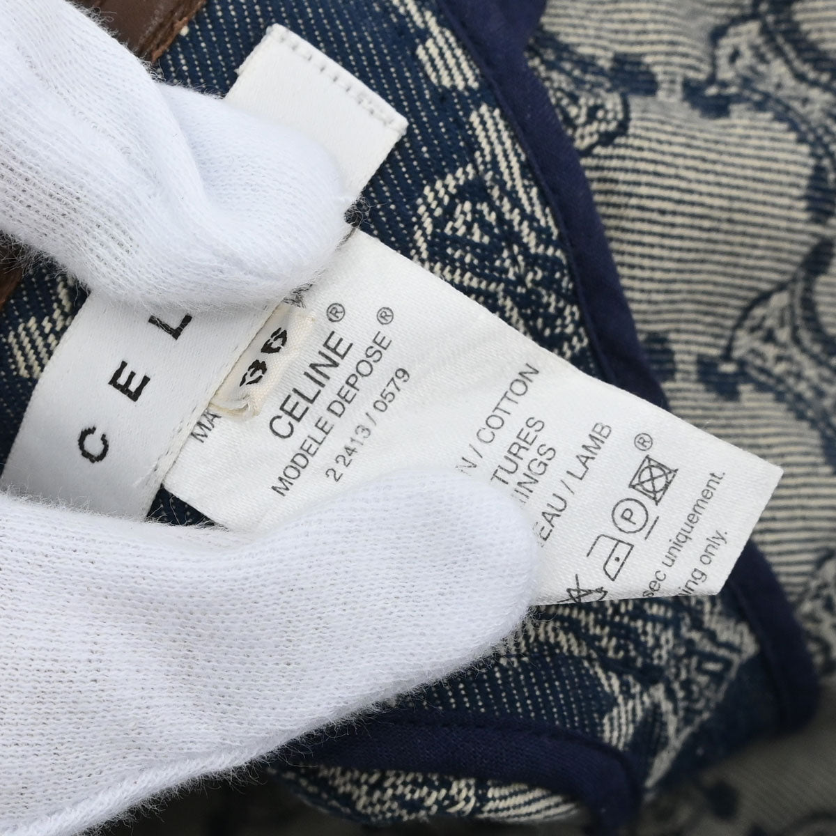 Celine Skirt Macadam Denim Blue #36