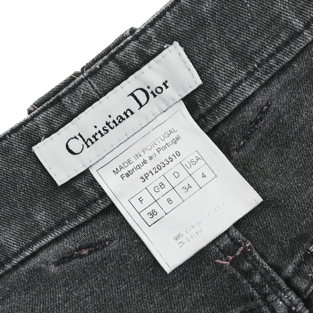 Christian Dior 2003 Skirt Denim Gray #36
