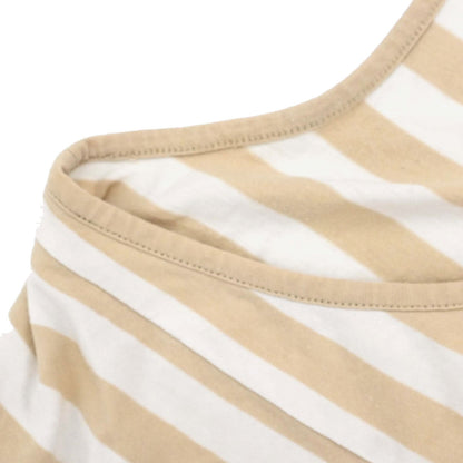Chanel 2007 Striped Tank Top Beige White #34