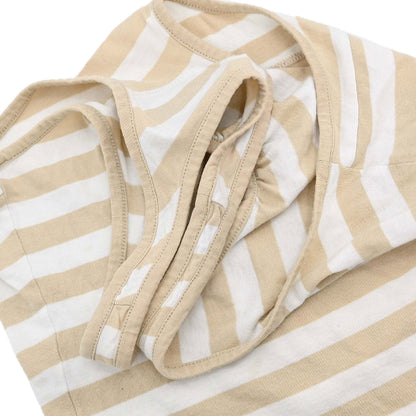 Chanel 2007 Striped Tank Top Beige White #34