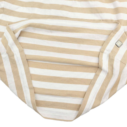Chanel 2007 Striped Tank Top Beige White #34