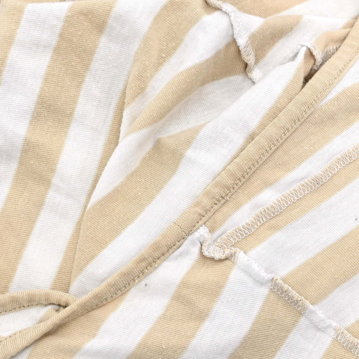 Chanel 2007 Striped Tank Top Beige White #34