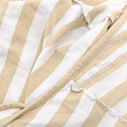 Chanel 2007 Striped Tank Top Beige White #34