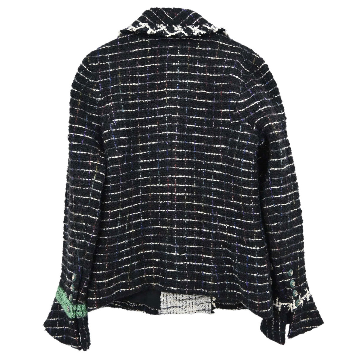 Chanel 2009 Double Breasted Tweed Jacket Black P36833W04384 #44