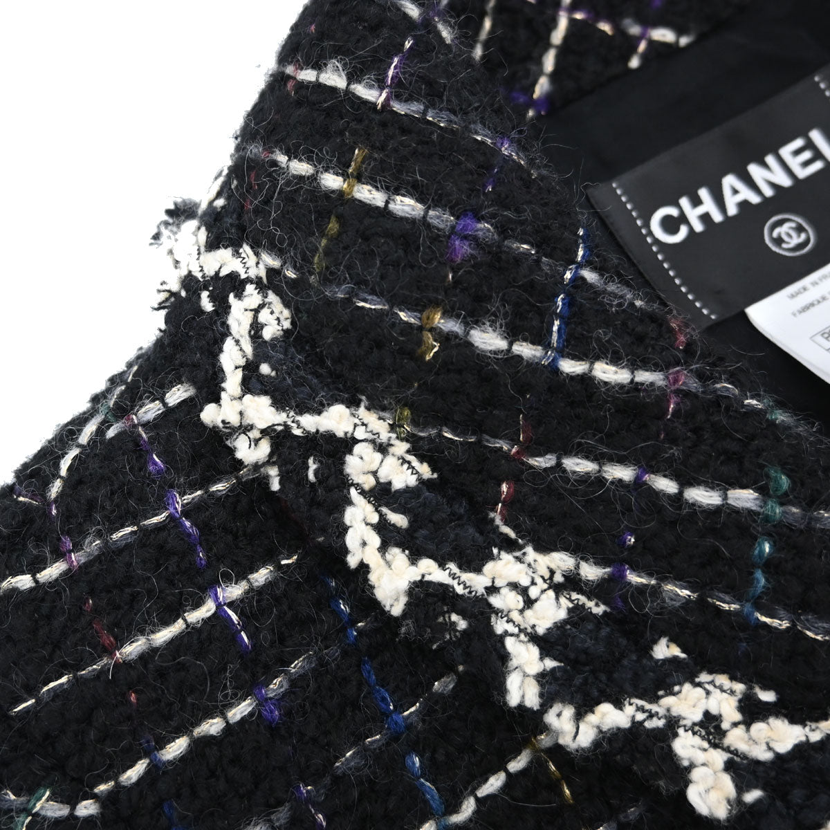 Chanel 2009 Double Breasted Tweed Jacket Black P36833W04384 #44