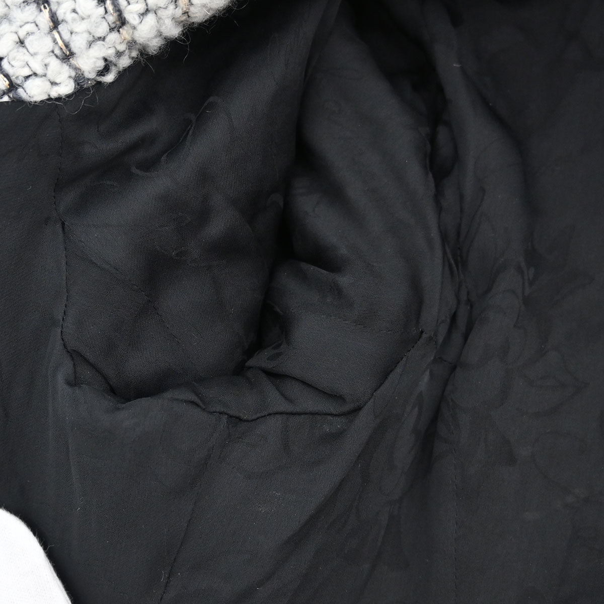 Chanel 2009 Double Breasted Tweed Jacket Black P36833W04384 #44