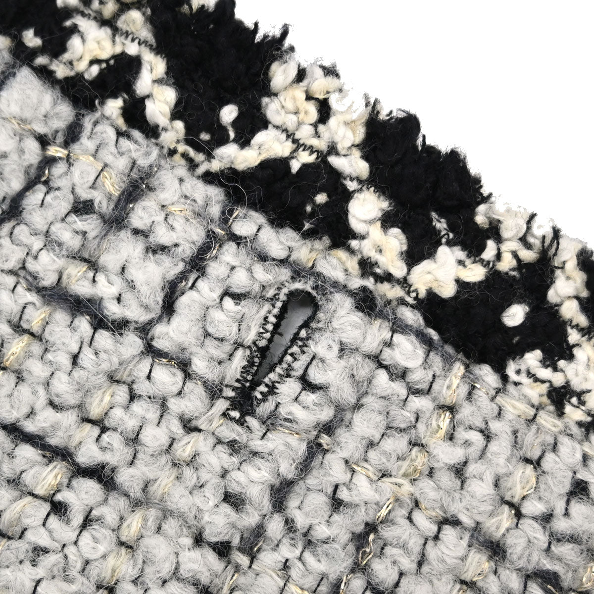 Chanel 2009 Double Breasted Tweed Jacket Black P36833W04384 #44