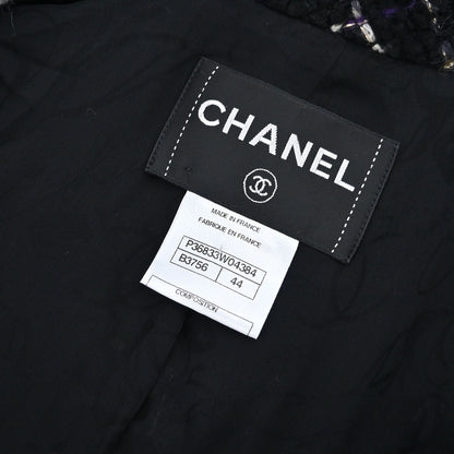 Chanel 2009 Double Breasted Tweed Jacket Black P36833W04384 #44