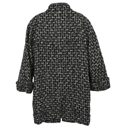 Chanel 2013-2014 Jacket Coat Tweed Black #36