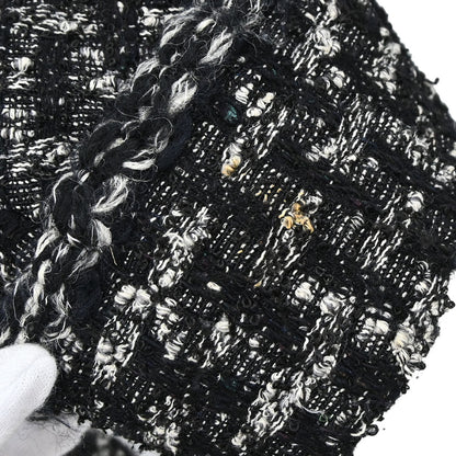 Chanel 2013-2014 Jacket Coat Tweed Black #36